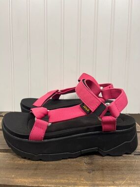 Teva Women's Hot Pink Platform Sandals